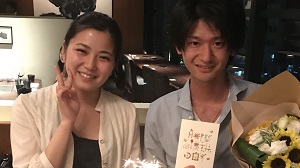 8/12 バースデー個別に祝ってもらいました